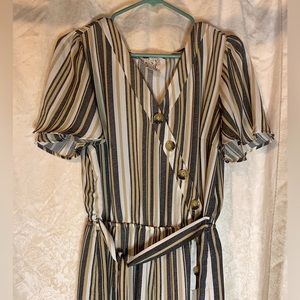 NAÏF Striped Jumpsuit